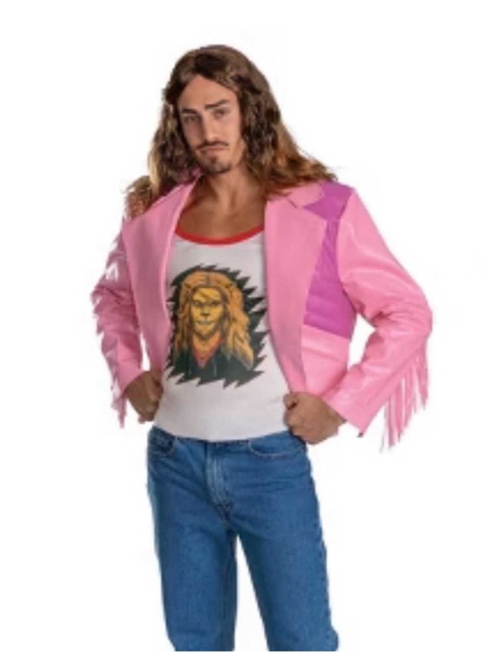 Men's Pink Fringe Jacket Minecraft